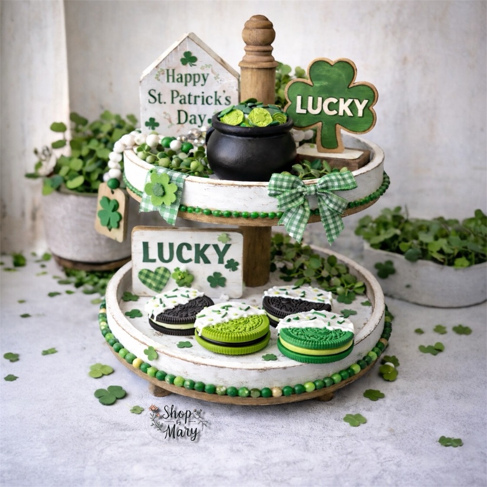 ⤵️🆕 Handmade St. Patrick Day | Faux cookies | Farmhouse Decor